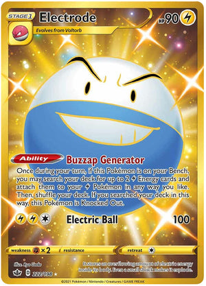 0222 Electrode Secret Rare Chilling Reign
