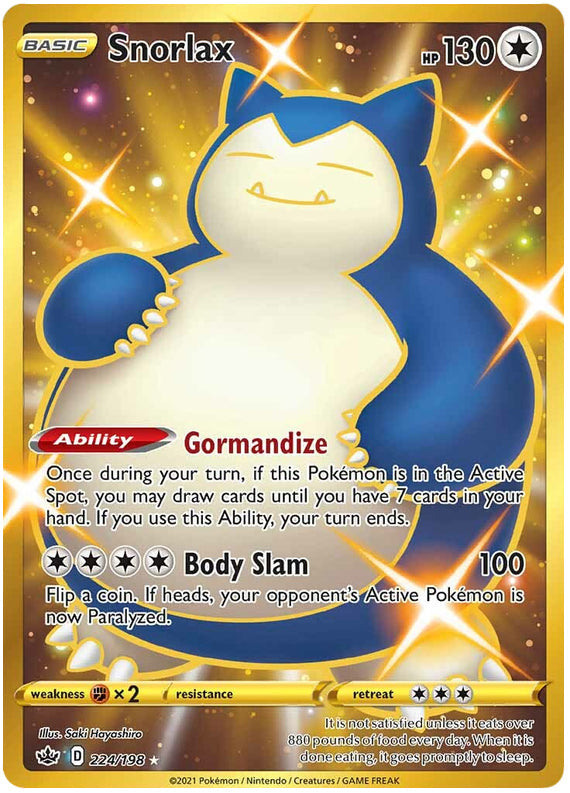 Pokemon Chilling Reign Snorlax #224