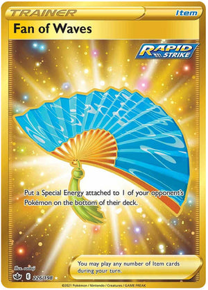 0226 Fan of Waves Secret Rare Chilling Reign