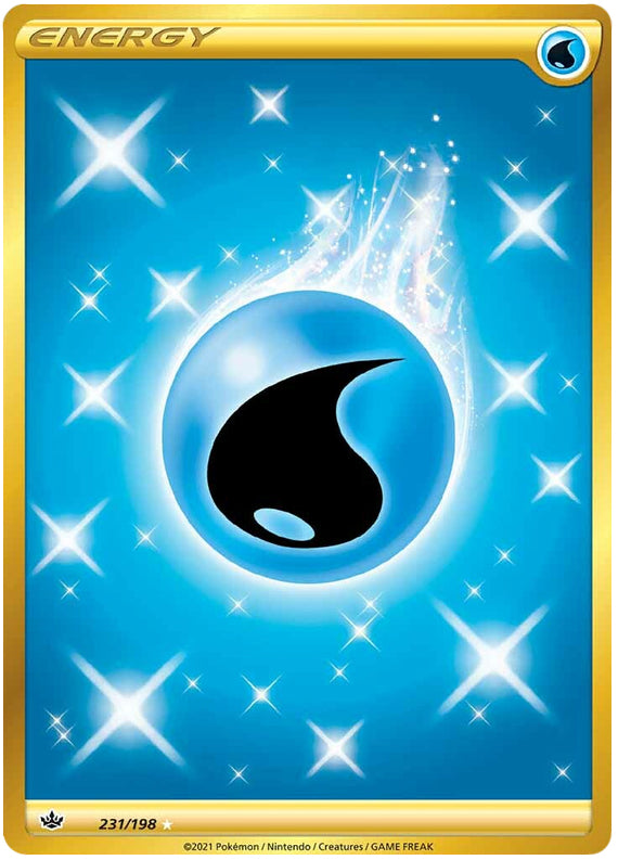 Water Energy #231/198 Secret Rare - Chilling Reign Pokemon card