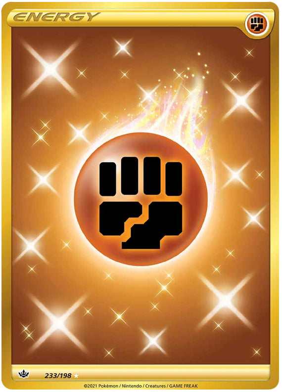 Fighting Energy #233/198 Secret Rare - Chilling Reign Pokemon card