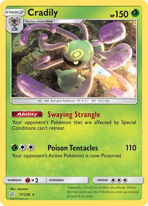 0011 Cradily Rare Cosmic Eclipse