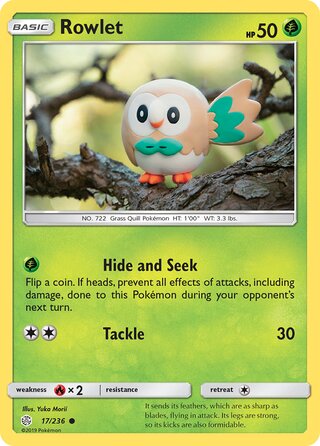 Pokemon Cosmic Eclipse Rowlet #17