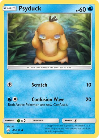 Pokemon Cosmic Eclipse Psyduck #40