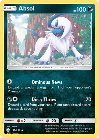 Pokemon Cosmic Eclipse Absol #133