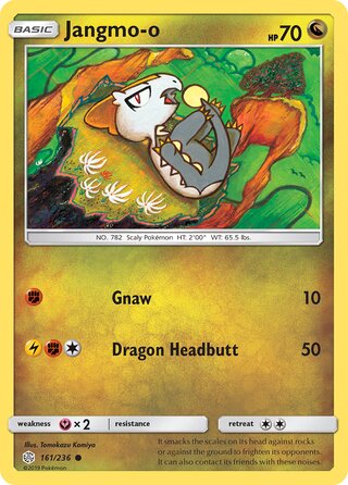 Jangmo-o #161/236 Common - Cosmic Eclipse Pokemon card