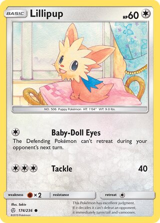 Pokemon Cosmic Eclipse Lillipup #174