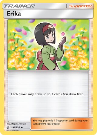 Erika #191/236 Uncommon - Cosmic Eclipse Pokemon card