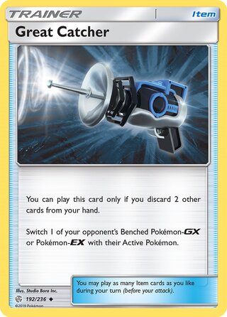 Great Catcher #192/236 Uncommon - Cosmic Eclipse Pokemon card