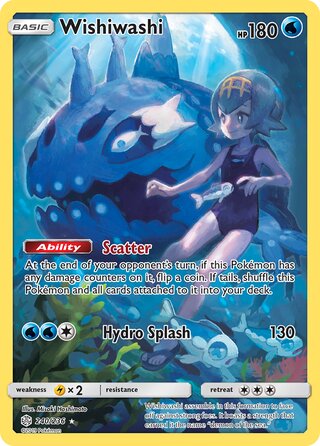 Wishiwashi #240/236 Secret Rare - Cosmic Eclipse Pokemon card