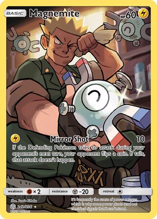 Magnemite #242/236 Secret Rare - Cosmic Eclipse Pokemon card