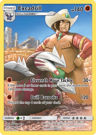 Excadrill #246/236 Secret Rare - Cosmic Eclipse Pokemon card