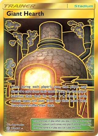 Giant Hearth #263/236 Secret Rare - Cosmic Eclipse Pokemon card