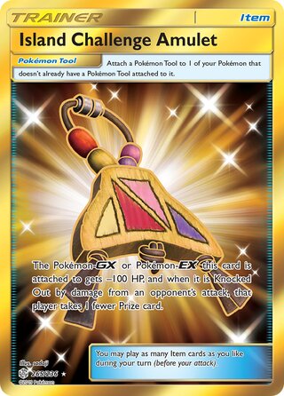 Island Challenge Amulet #265/236 Secret Rare - Cosmic Eclipse Pokemon card