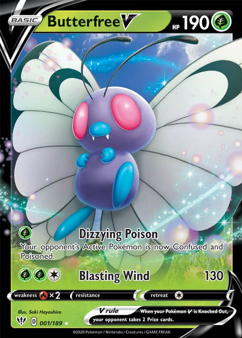 0001 Butterfree Ultra Rare Darkness Ablaze