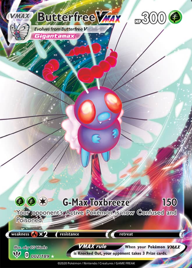 0002 Butterfree Ultra Rare Darkness Ablaze