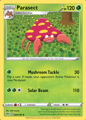 0004 Parasect Uncommon Darkness Ablaze