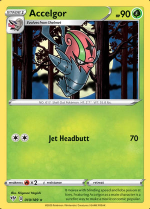 0010 Accelgor Rare Darkness Ablaze