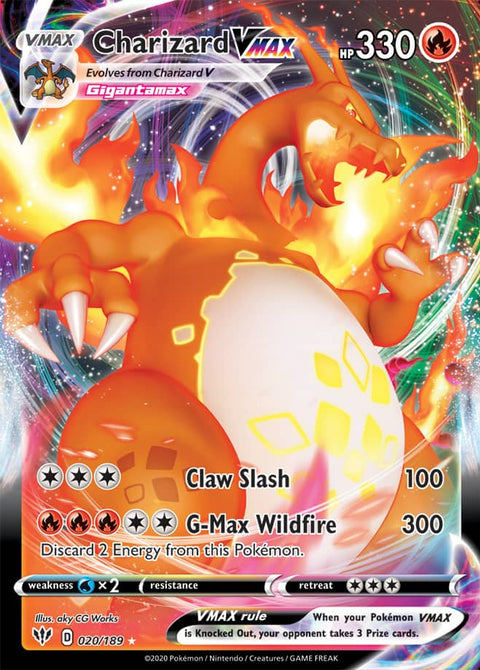 0020 Charizard Ultra Rare Darkness Ablaze