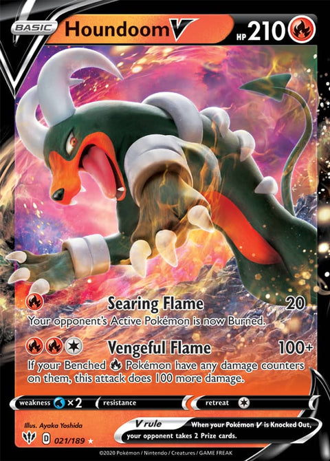 0021 Houndoom Ultra Rare Darkness Ablaze
