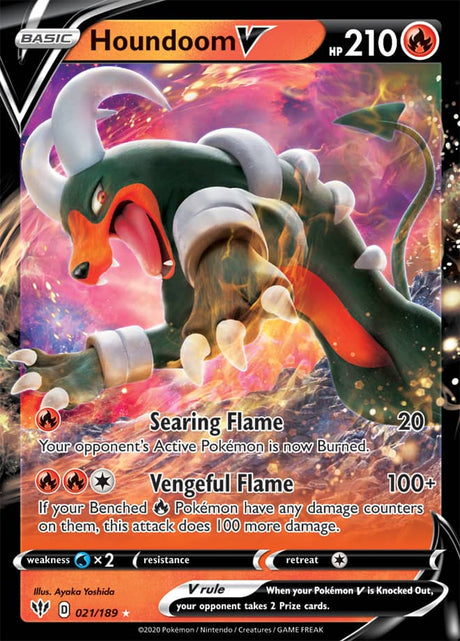 Pokemon Darkness Ablaze Houndoom V #21