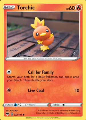 0022 Torchic Common Darkness Ablaze