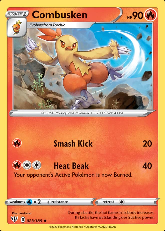 0023 Combusken Uncommon Darkness Ablaze