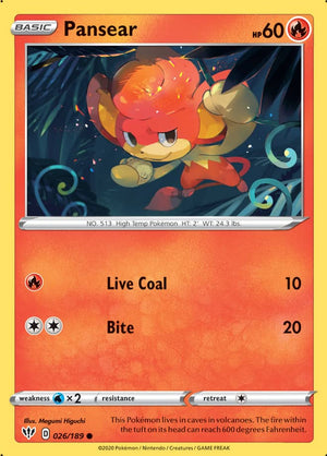 0026 Pansear Common Darkness Ablaze