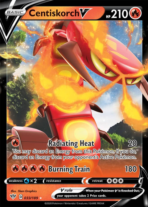0033 Centiskorch Ultra Rare Darkness Ablaze