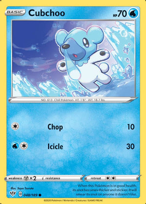 0048 Cubchoo Common Darkness Ablaze