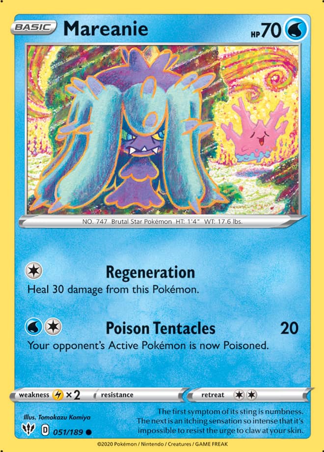 Pokemon Darkness Ablaze Mareanie #51