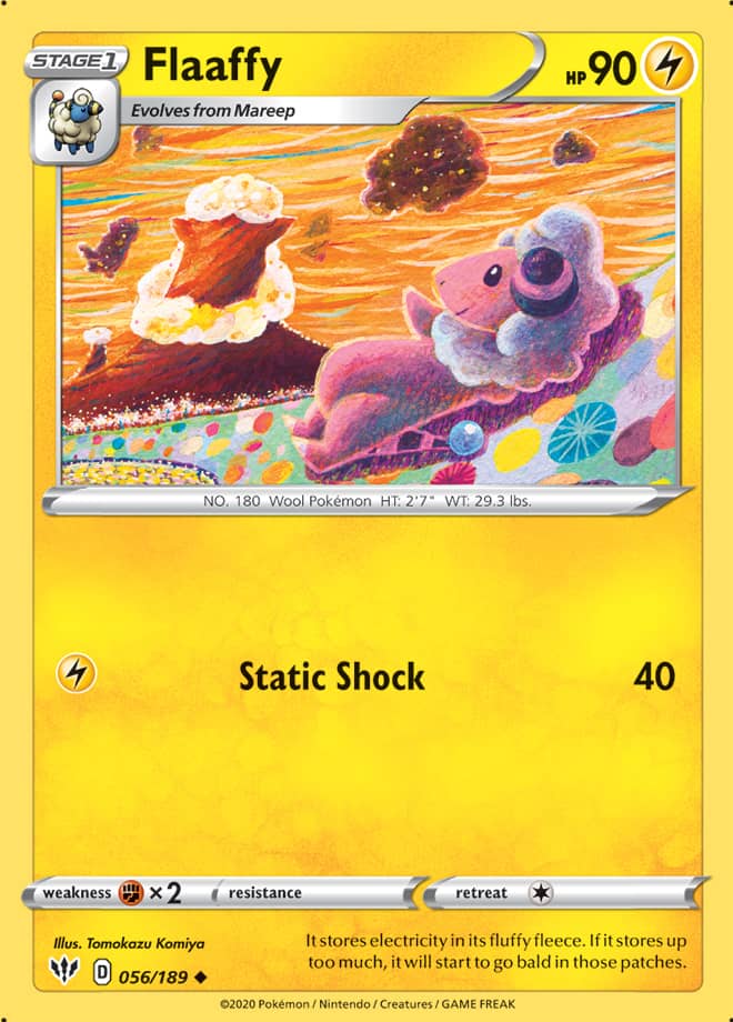 Flaaffy #56/189 Uncommon - Darkness Ablaze Pokemon card