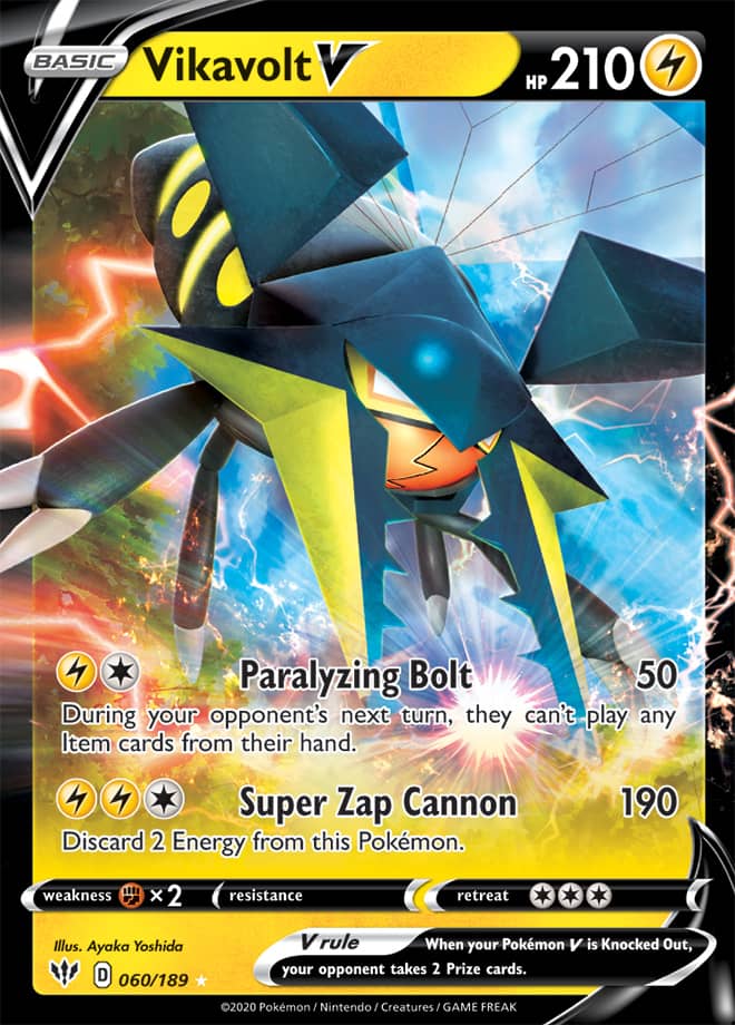 Vikavolt #60/189 Ultra Rare - Darkness Ablaze Pokemon card