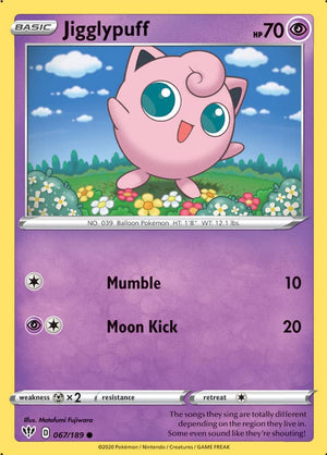 0067 Jigglypuff Common Darkness Ablaze