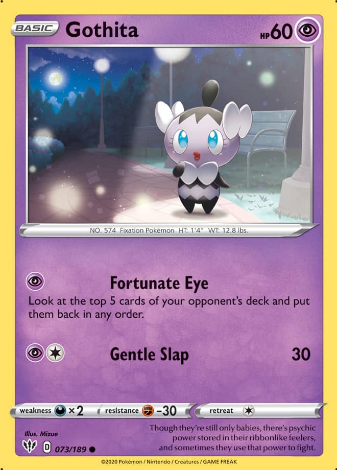 Gothita #73/189 Common - Darkness Ablaze Pokemon card