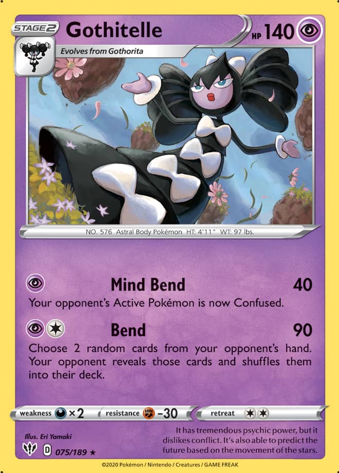 Gothitelle #75/189 Rare - Darkness Ablaze Pokemon card