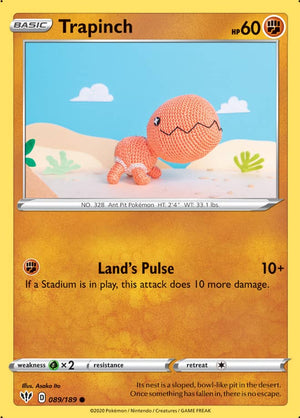 0089 Trapinch Common Darkness Ablaze