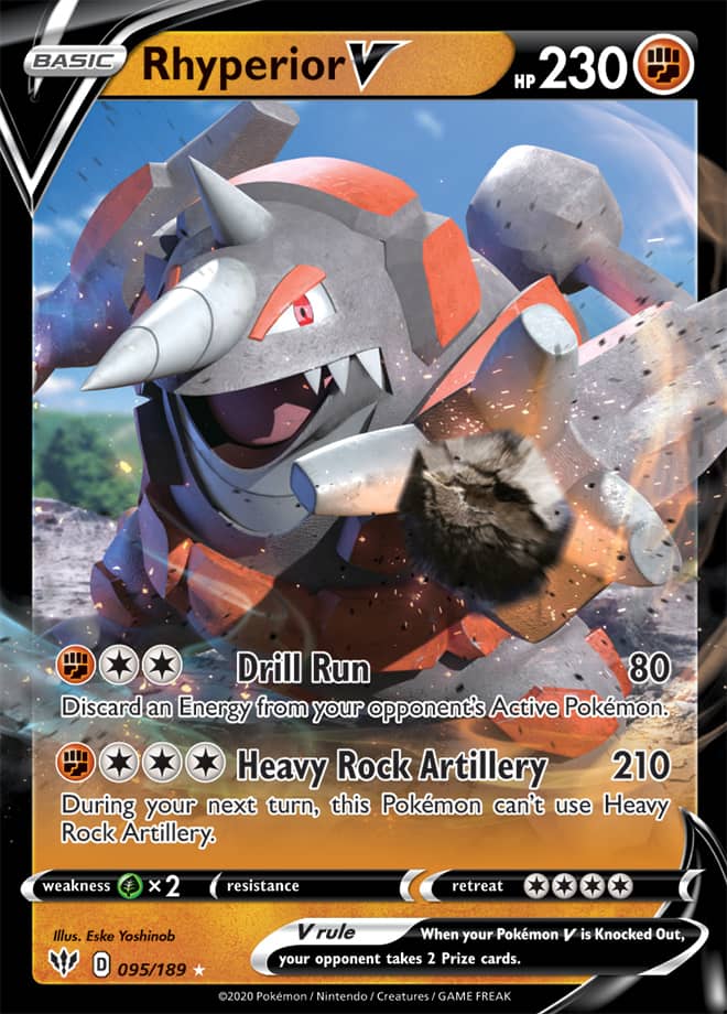 Rhyperior #95/189 Ultra Rare - Darkness Ablaze Pokemon card