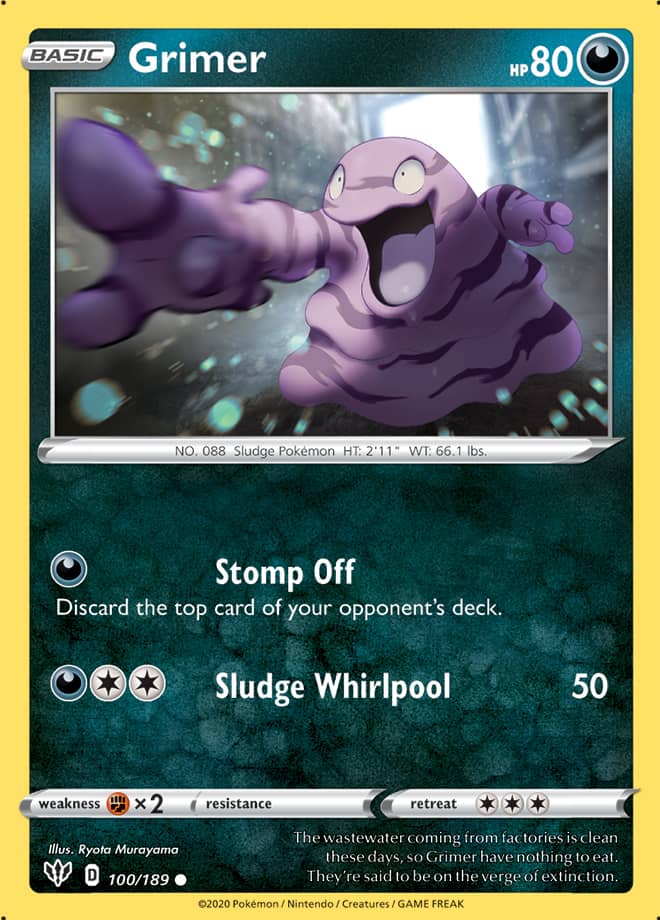 Pokemon Darkness Ablaze Grimer #100