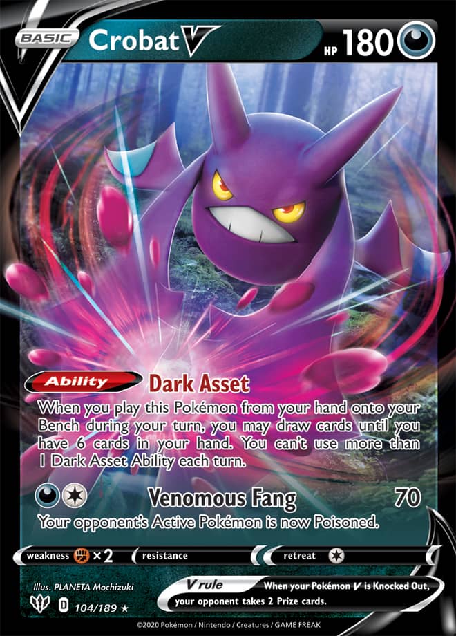 Crobat #104/189 Ultra Rare - Darkness Ablaze Pokemon card