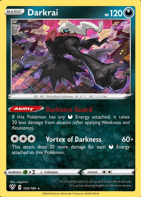 Pokemon Darkness Ablaze Darkrai [Cosmos Holo] #105