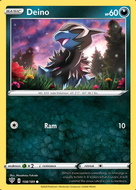 Pokemon Darkness Ablaze Deino #108