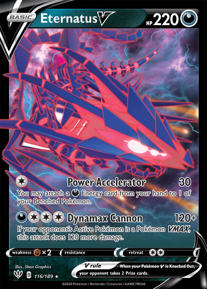 Eternatus #116/189 Ultra Rare - Darkness Ablaze Pokemon card