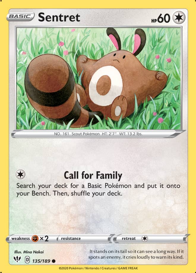 Pokemon Darkness Ablaze Sentret #135