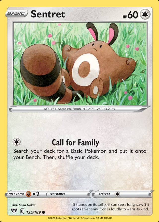 Pokemon Darkness Ablaze Sentret #135