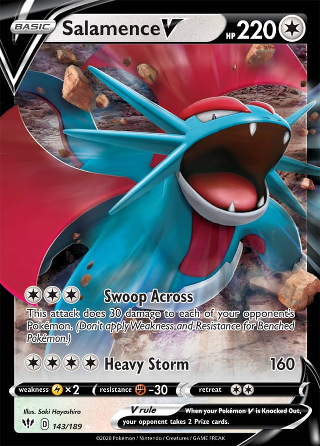 Salamence #143/189 Ultra Rare - Darkness Ablaze Pokemon card
