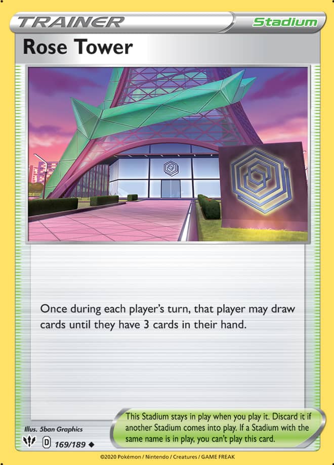 Rose Tower #169/189 Uncommon - Darkness Ablaze Pokemon card