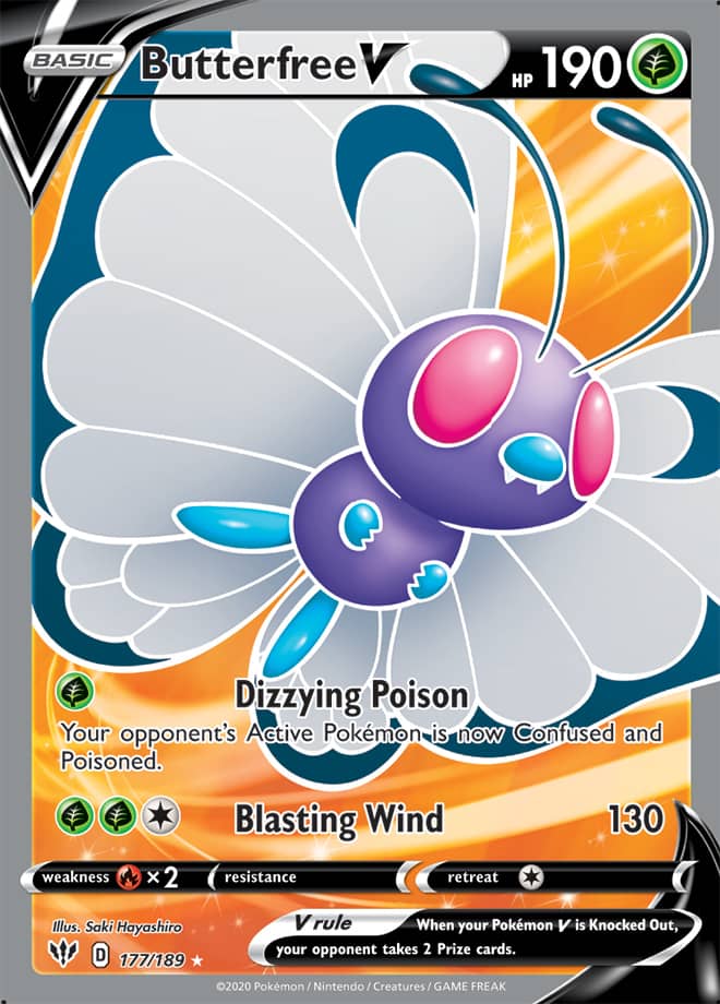 Butterfree #177/189 Ultra Rare - Darkness Ablaze Pokemon card