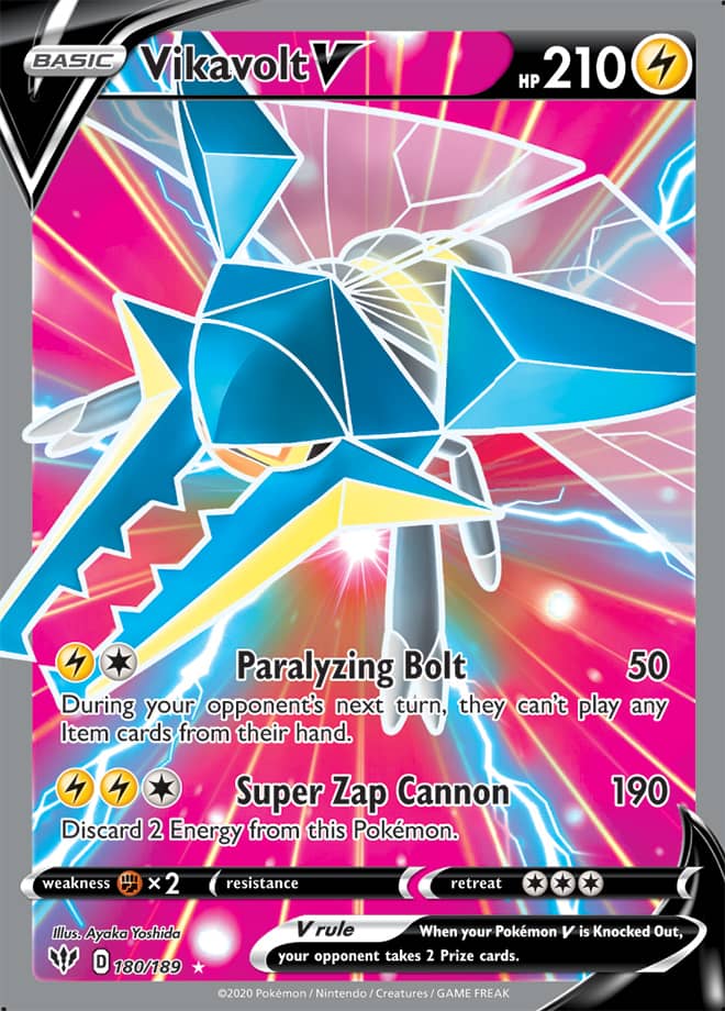 Vikavolt #180/189 Ultra Rare - Darkness Ablaze Pokemon card