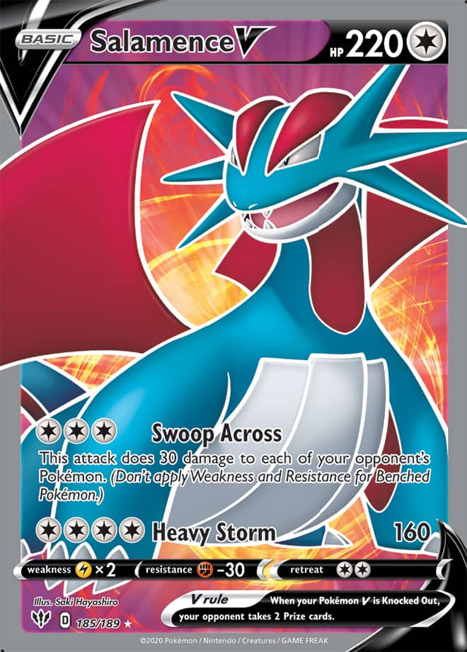 Salamence #185/189 Ultra Rare - Darkness Ablaze Pokemon card